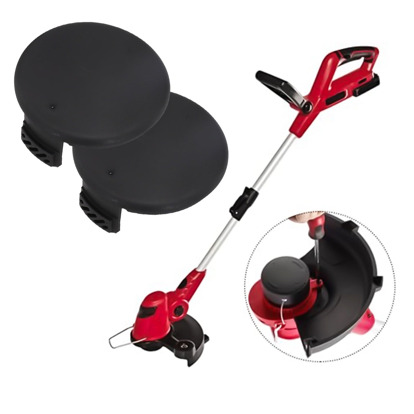 ya 17 2pcs Grass Eater Spool Cap Cover for Hyper Tough String Trimmer HT19-401-003-06