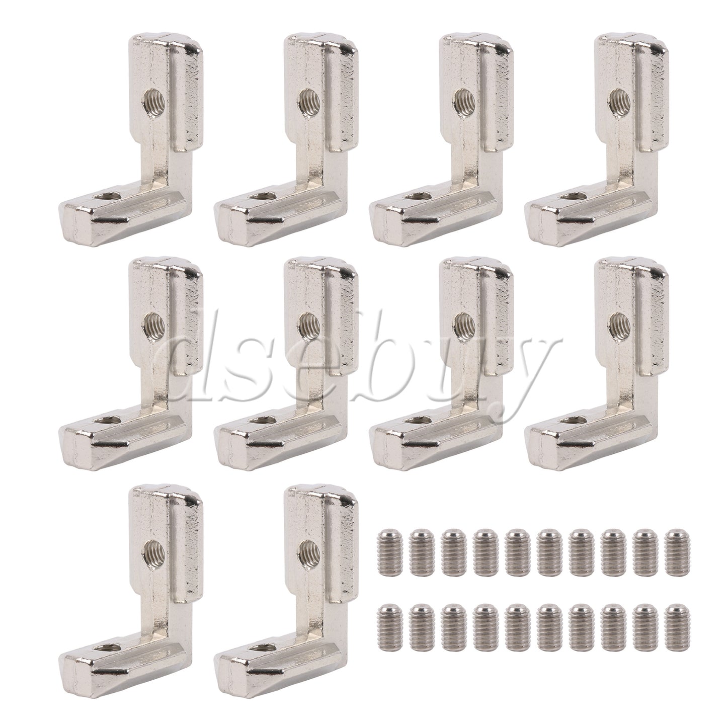 ya 26 10PCS 90 De Interior Joint Brackets Angle Connectors w/ Screws 4040