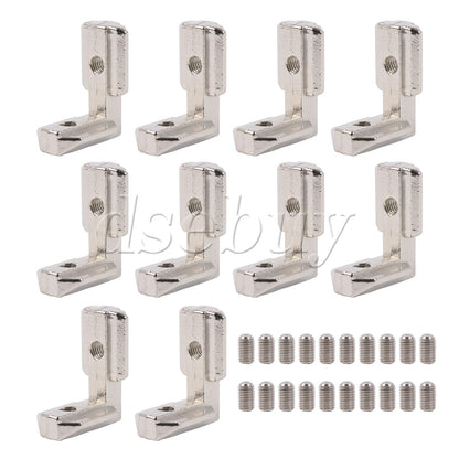 ya 26 10PCS 90 De Interior Joint Brackets Angle Connectors w/ Screws 4040