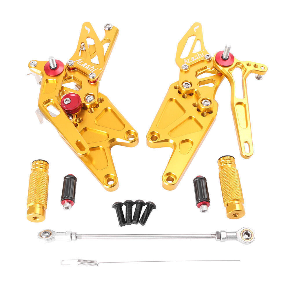 ya 11 6.8 CNC Motorcycle Rearset Foot Pegs Rear Set for Yamaha MT-03/MT-25 2015-2017 Gold