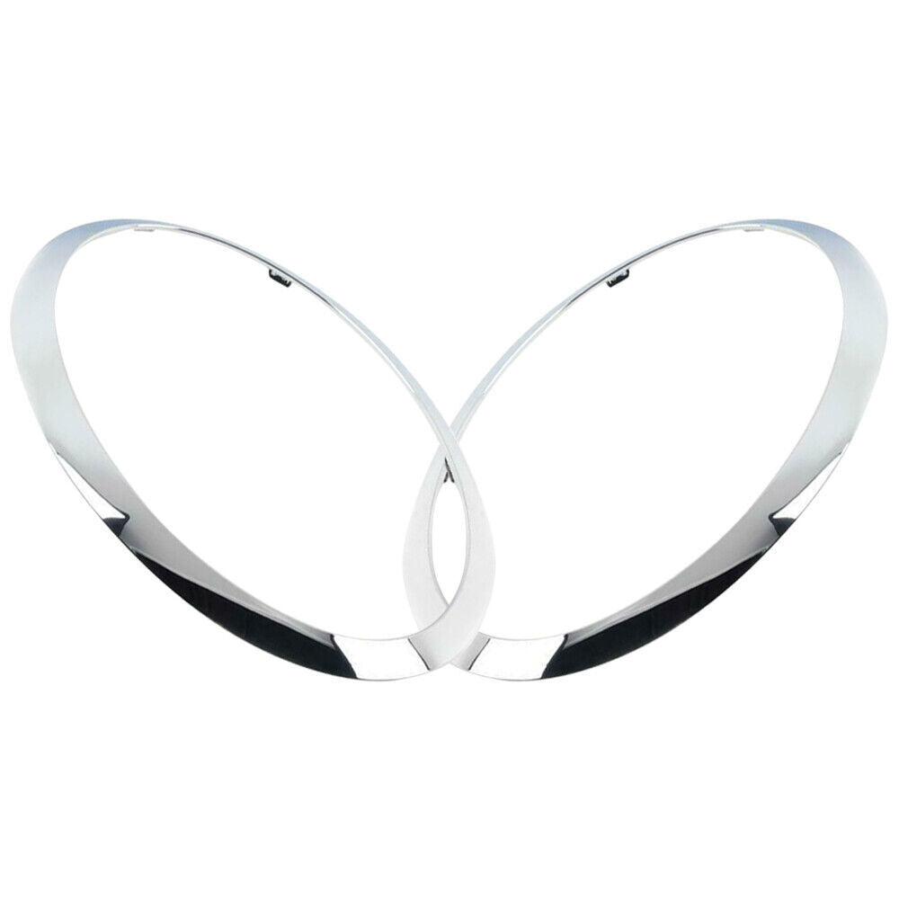 ya 1 8.5.1 A pair of front light decorative strips LH+RH suitable for 2013-18 for mini F55/F56/Cabrio F57 chrome