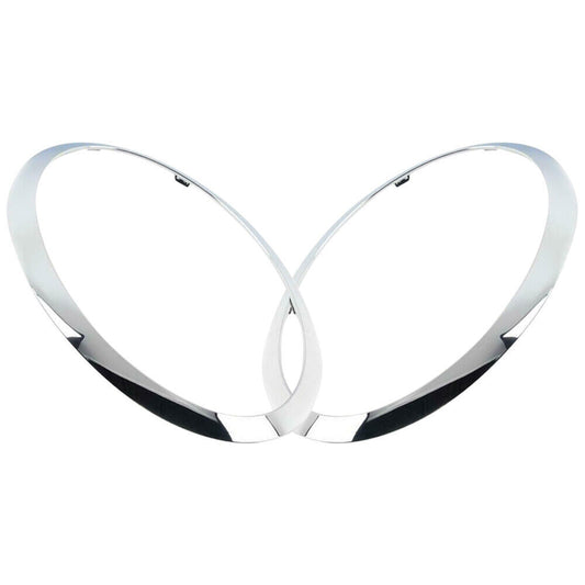 ya 1 8.5.1 A pair of front light decorative strips LH+RH suitable for 2013-18 for mini F55/F56/Cabrio F57 chrome