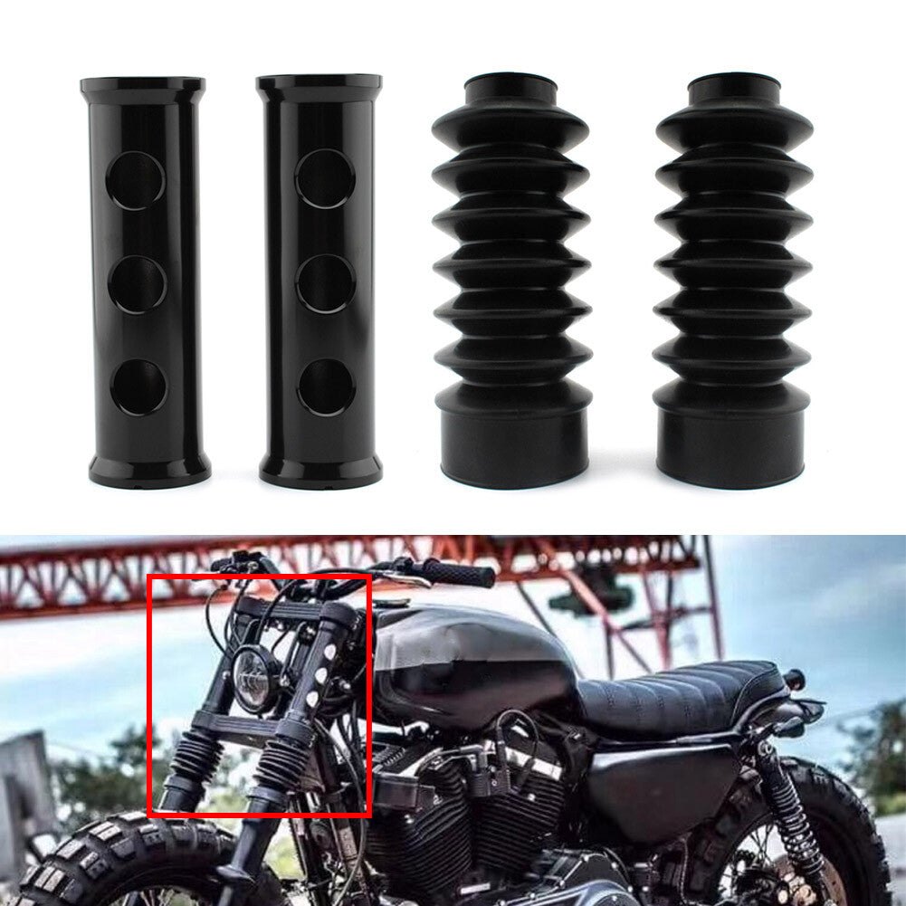 ya 10 5.28.2 Front Fork Shock Absorber Cover Pipe Cover Fit for Harley Sportster 883 1200 00-21