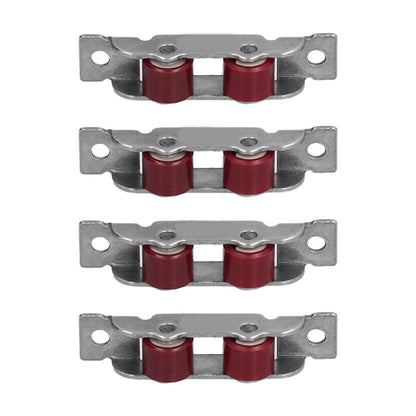 ya 14 4Set Push Pull Window Pulley With Screws Double Wheel Sliding Window Door