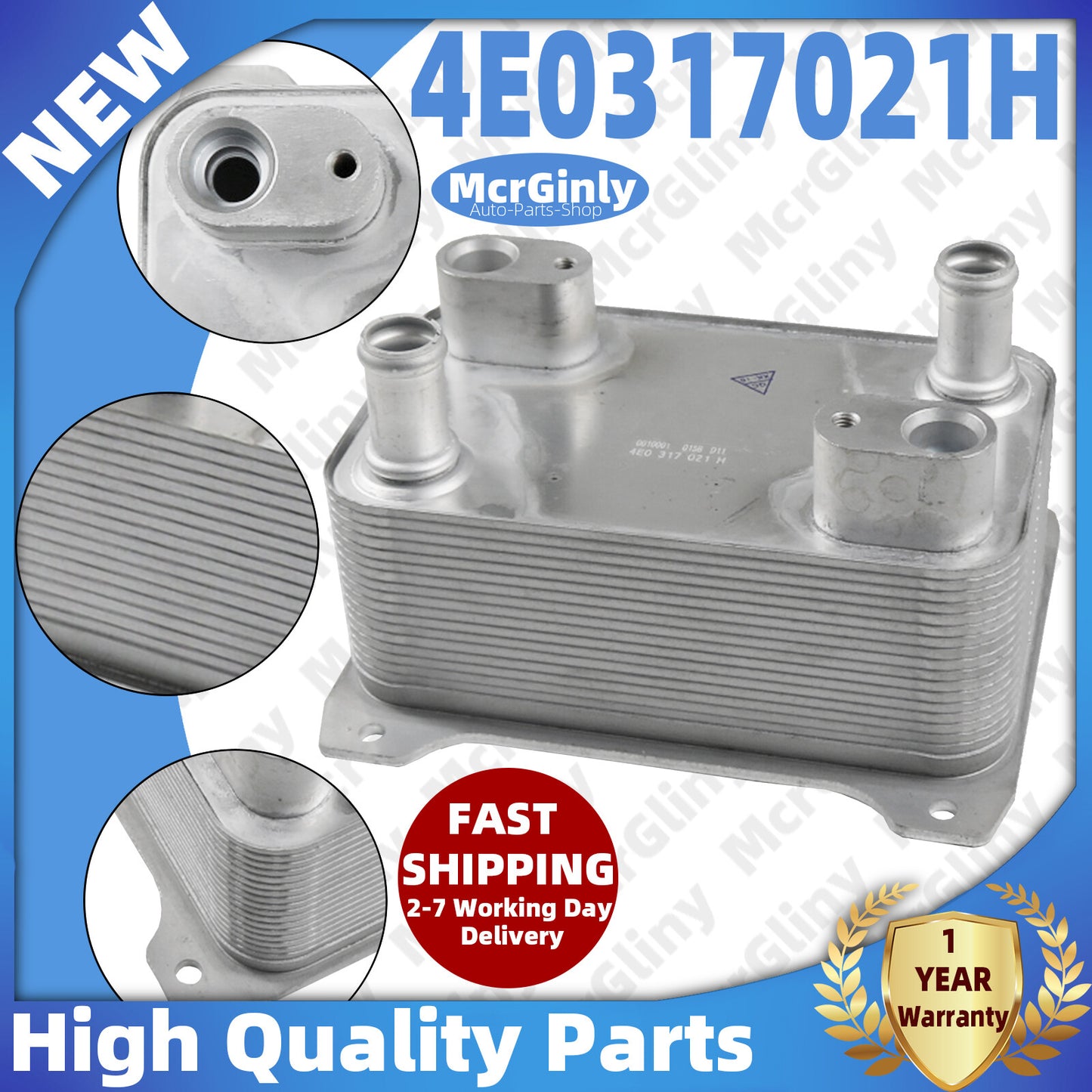 ya 1 7.8 Trans Oil Cooler for Audi for A8 Quattro for VW for Passat Phaeton 09G 01L 09L 4E0317021H