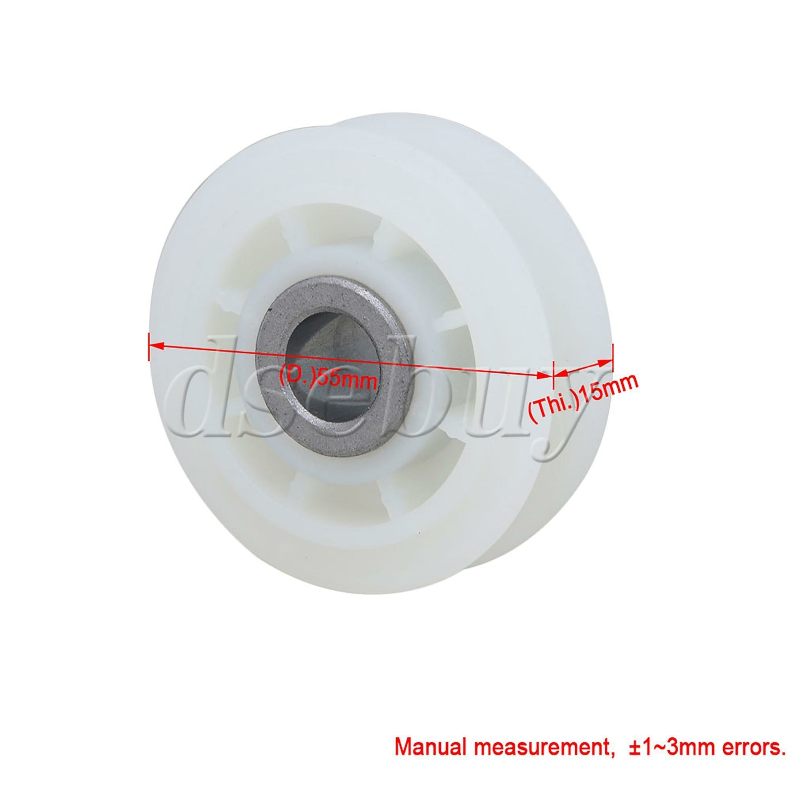 ya 26 4 Pieces 5.5cm WP279640 Idler Pulley Roller for Dryer White