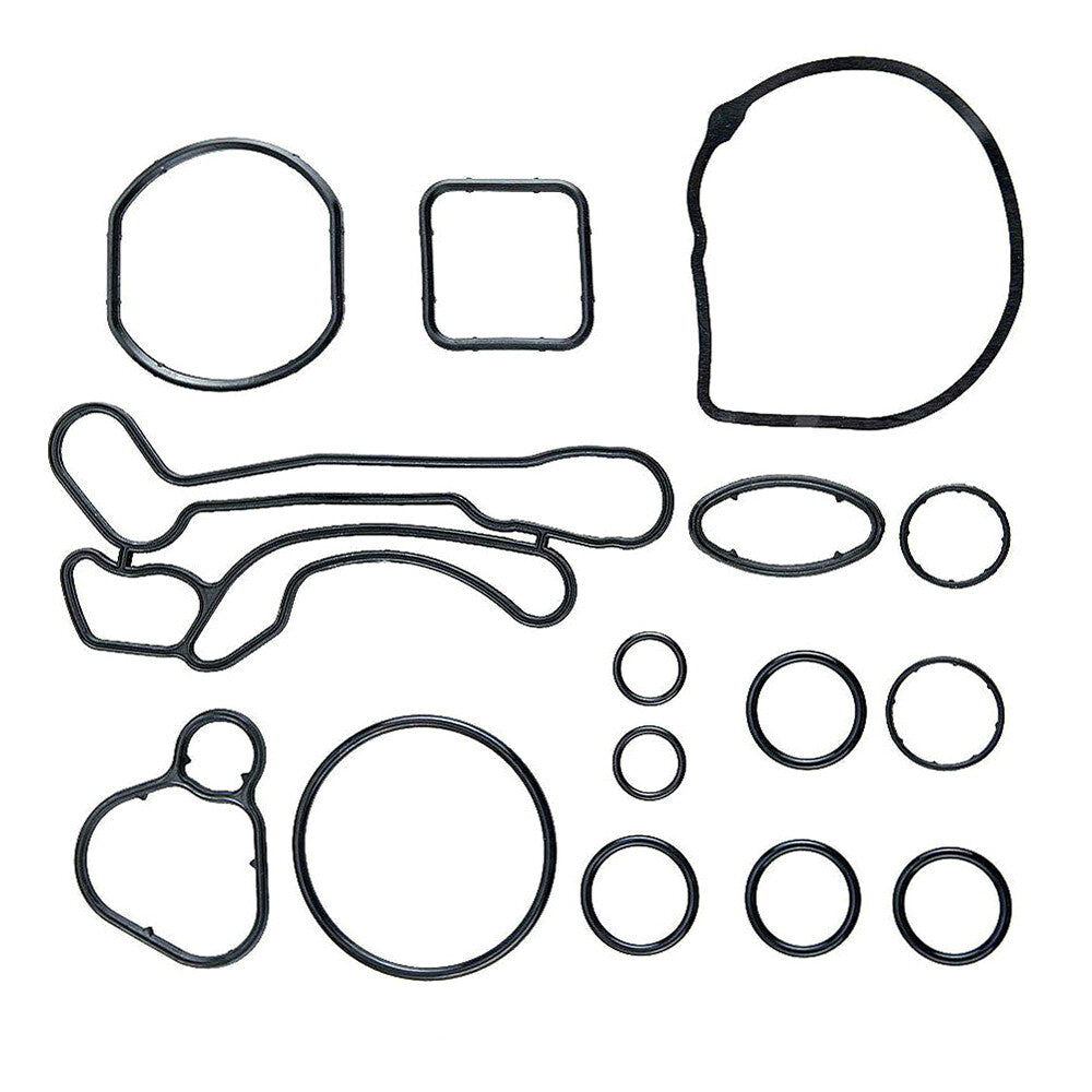 ya 5 8.7 15Pcs Oil Cooler Gasket Set Seals Repair Fit for Chevy for Cruze Aveo 1.6L 1.8L 55353321