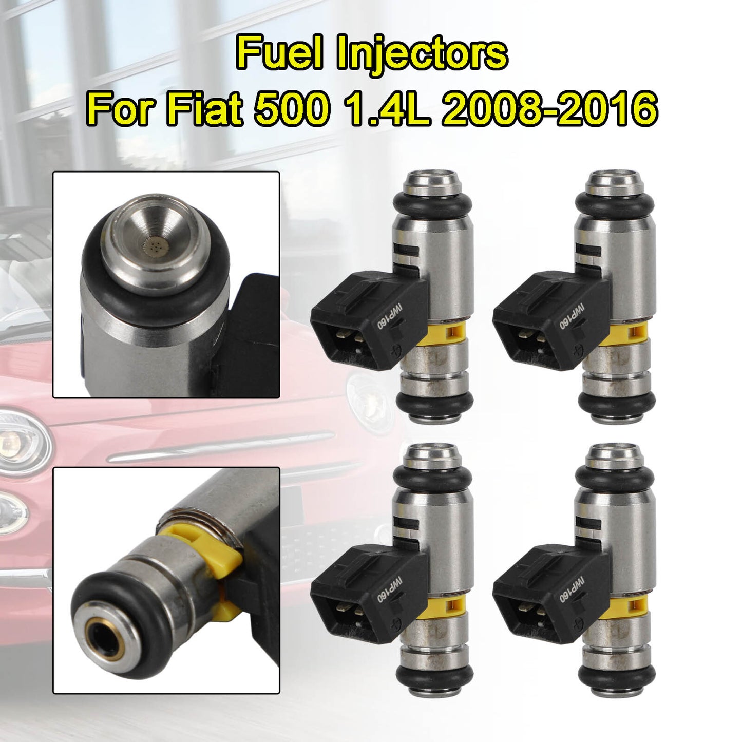 ya 1 8.5.2 4PCS Fuel Injectors IWP160 for Fiat Punto 500 Doblo Qubo for KA U1