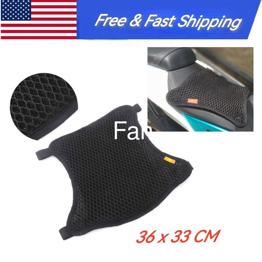 ya 1 7.8 Breathable 3D Mesh Motorcycle 2-Layer for SEAT Cover Sunscreen Cushion Non-Slip