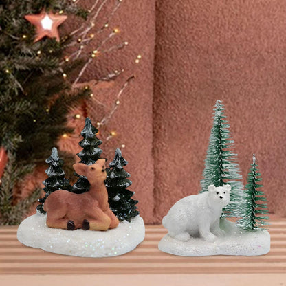 ya 25 2Pcs Table Decorations Or ments for Tiered Tray Winter Table