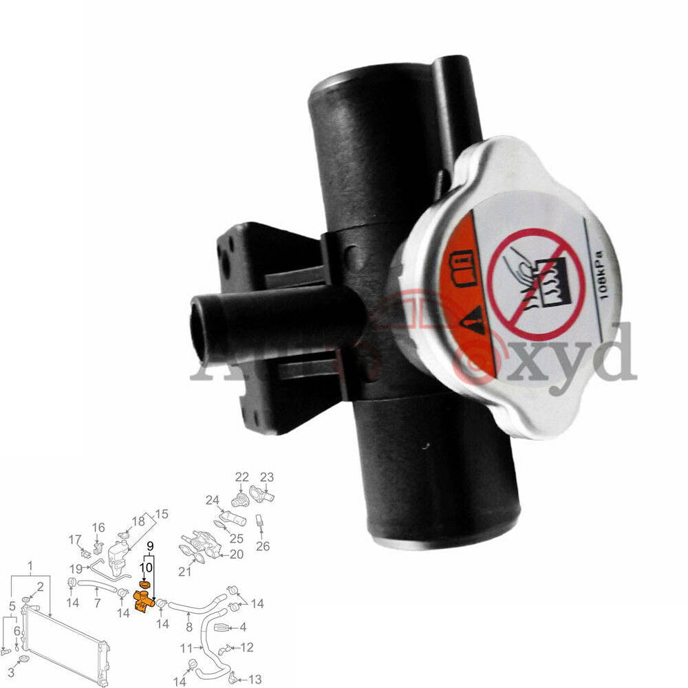 ya 27 7.20 Brand new radiator coolant filler neck with cap for Lancer Outlander Sport 1350A015 