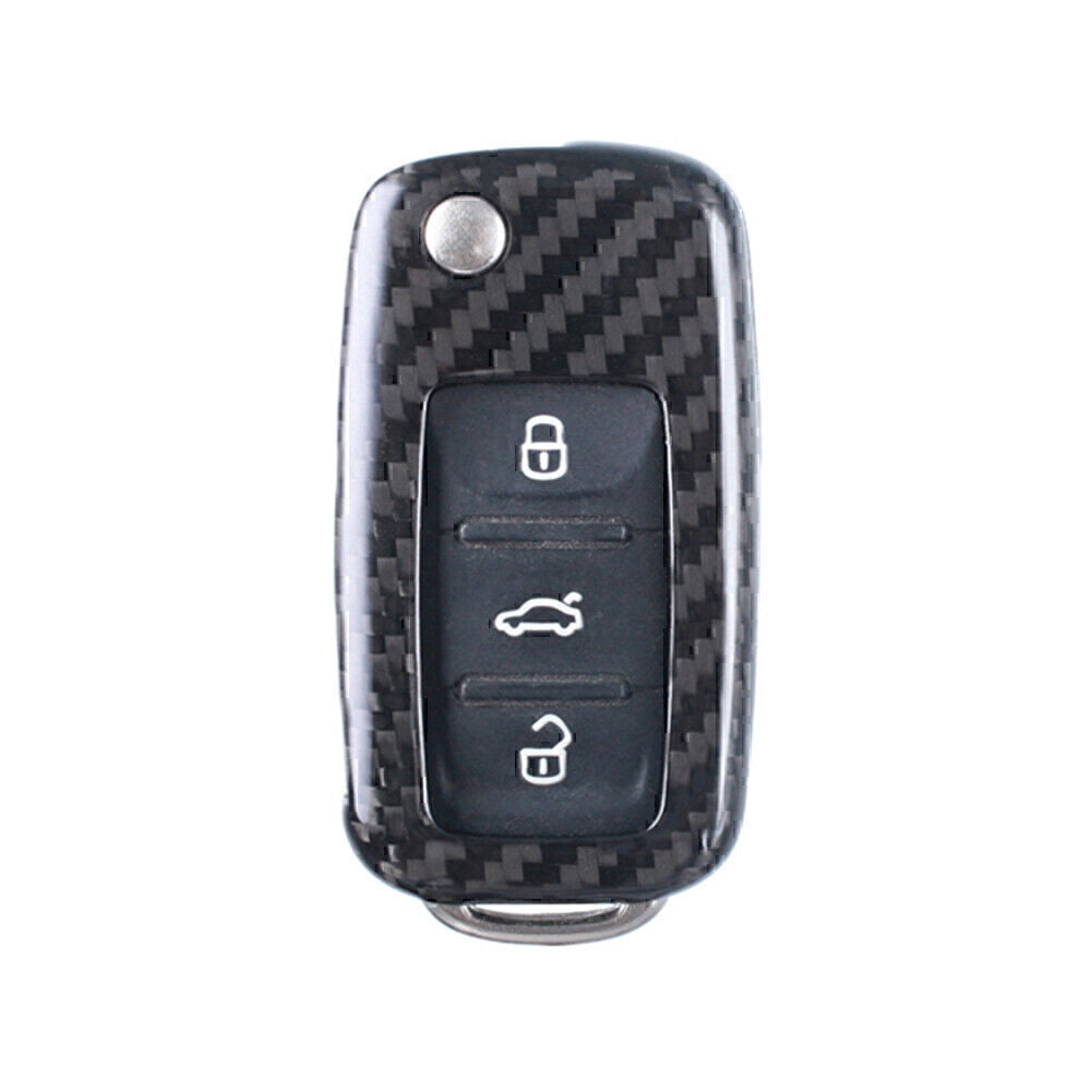 ya 5 8.7 Remote Key Shell Cover Case Carbon Fiber Car for VW for Golf R32 for JETTA Rabbit Polo
