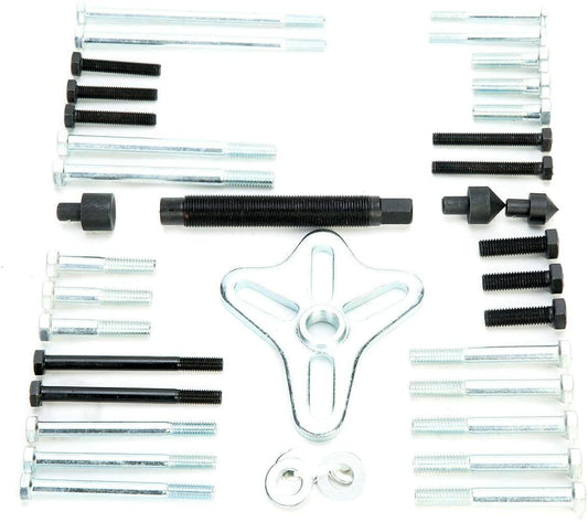ya 1 7.13 46Pc Harmonic Balancer Gear Puller Steering Wheel Pulley Crank Shaft Removal Set