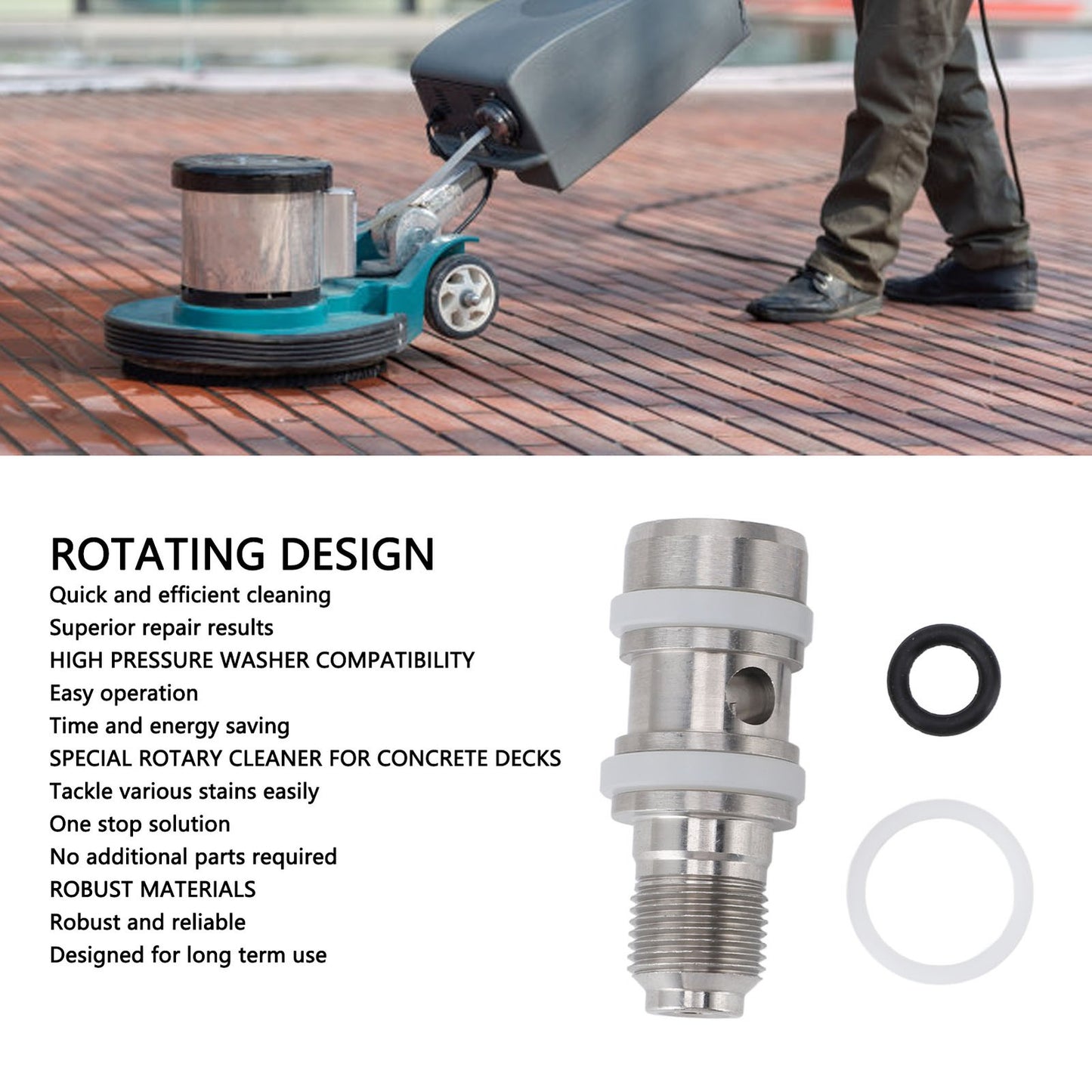 ya 26 Pressure Washer Flat Surface Cleaner Concrete Decks Swivel Repair