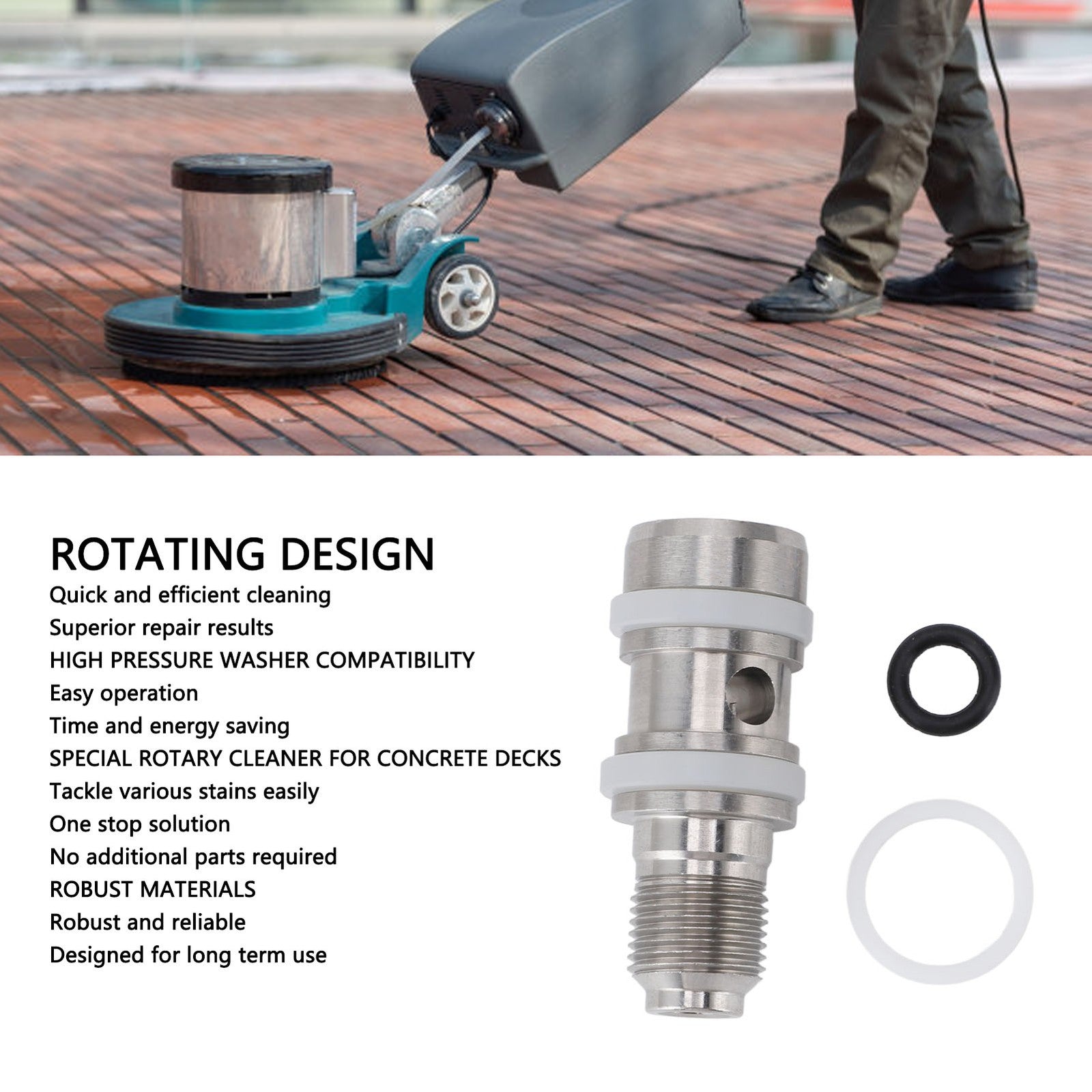ya 26 Pressure Washer Flat Surface Cleaner Concrete Decks Swivel Repair