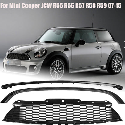 ya 10 10.28 New Front Grill Grille W/ Frame for Mini Cooper JCW R55 R56 R57 R58 R59 200
