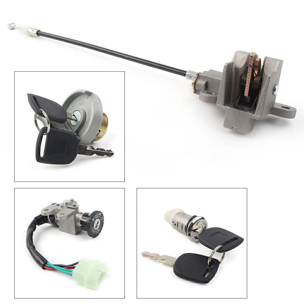 ya 1 7.4 Ignition Lock Switch Fuel Cap Tank Cover Fit Chinese Scooter GY6 49cc 50cc