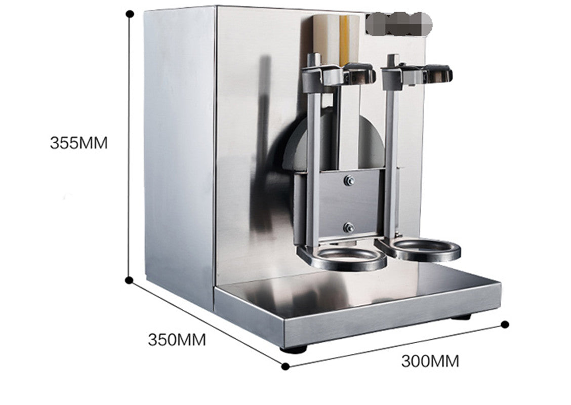Commercial Double Head Stainless Steel Milk Shake Machine Milk Foam Maker 220V