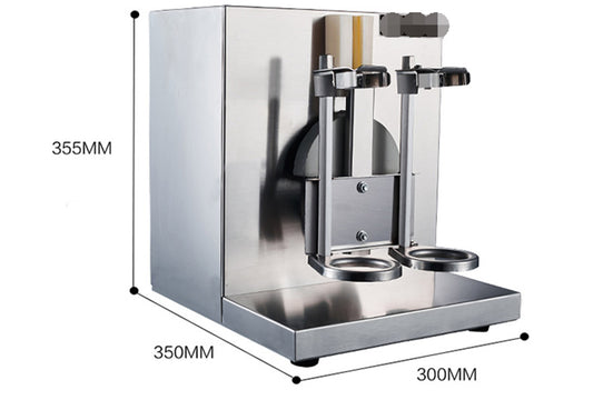 Commercial Double Head Stainless Steel Milk Shake Machine Milk Foam Maker 220V