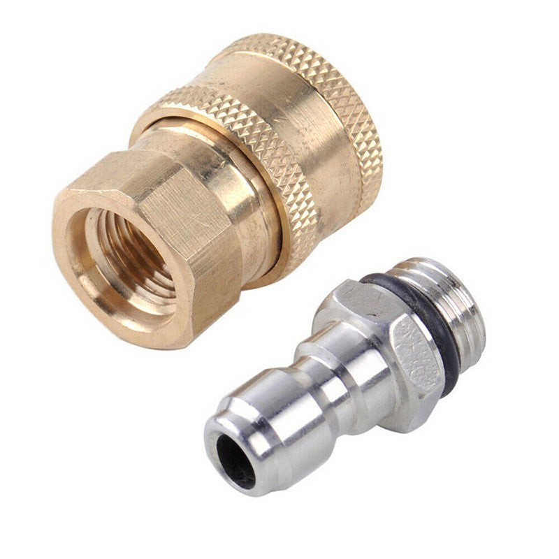 ya 14 Pair Pressure Washer Quick Release 1/4 Male M22/14 Female Brass Connector New