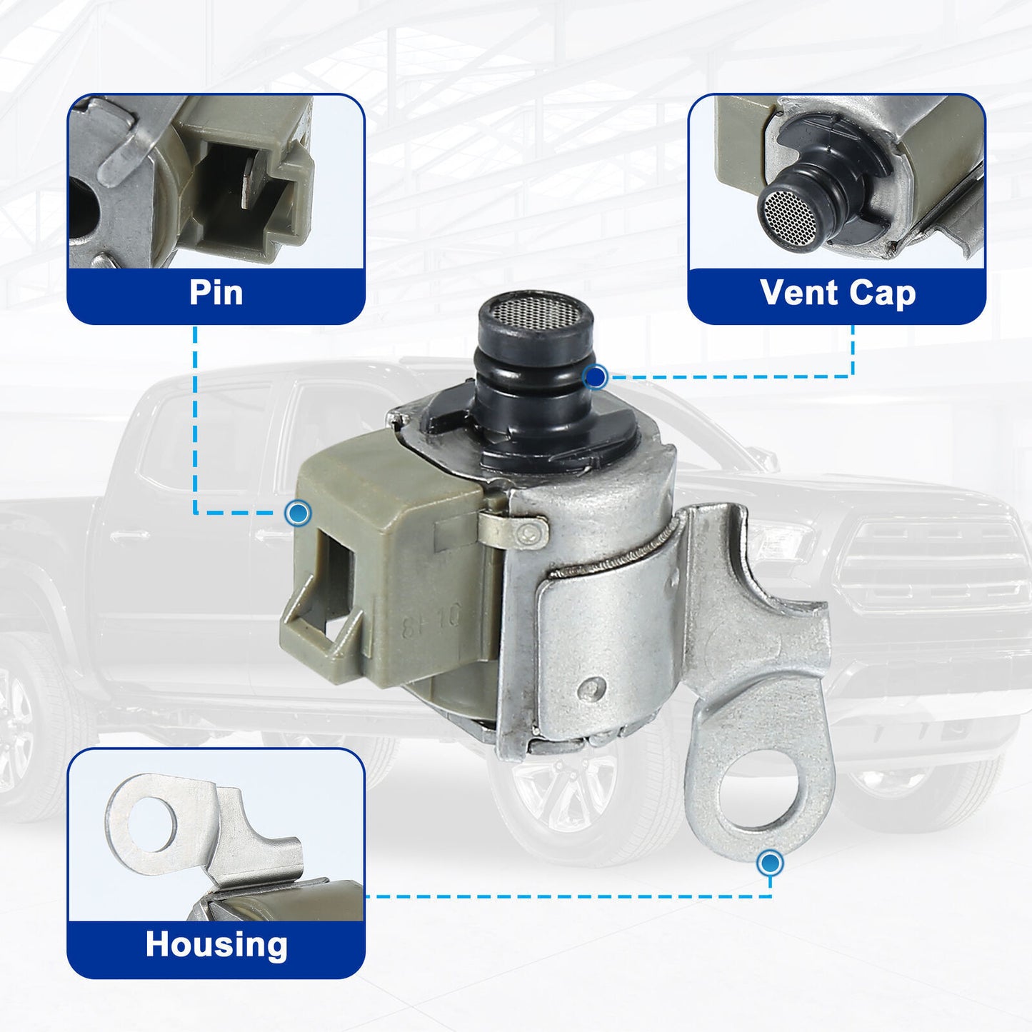ya 5 8.7 3Pcs A340E A340F Transmission Solenoid Kit Shift Lock Up Kit Fit for Toyota