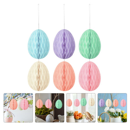 ya 25 12 Pcs Honeycomb Easter Egg Or ment Paper Or ments Decorations Eggs
