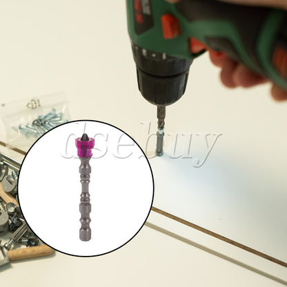 ya 26 10pcs Magnetic Collar Design Chrome Steel Screwdriver Bits 1/4 Hex Shank