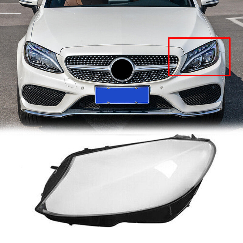 ya 1 8.5.1 A2059067303 Left Side Headlight Cover Headlamp Lens Lenses For W205 C180 C200 C300 2015-2018