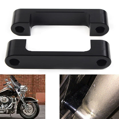 ya 5 8.7 Fit for Harley Touring 1996-2013 97 Black Wrap Front Fender Brackets Spacers 30 Inch