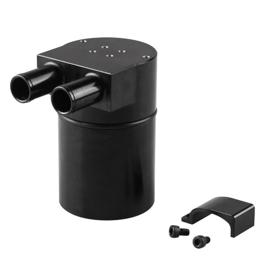 ya 27 6.21 Black Billet Aluminum Oil Catch Can Tank Bottle Baffled for BMW N54 335i 535i