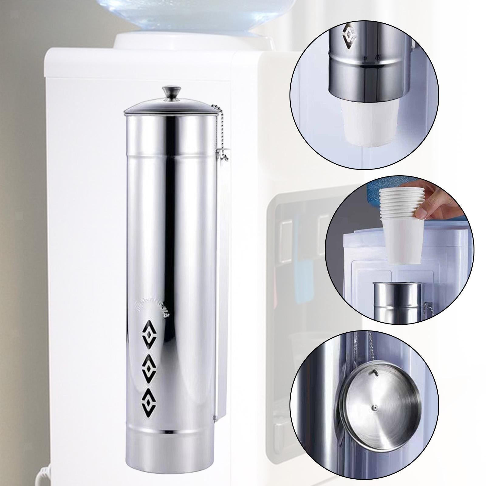 ya 25 Disposable Cup Dispenser Sturdy Stainless Steel for Dining Room Home Hotel