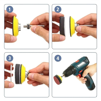 ya 14 100Pcs 1inch/25mm Sanding Discs Wet Dry Sandpaper Replacement Assortments Kits