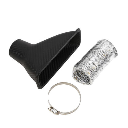 ya 1 8.12 baidi carbon fiber turbine intake pipe air funnel kit appearance car front bumper 