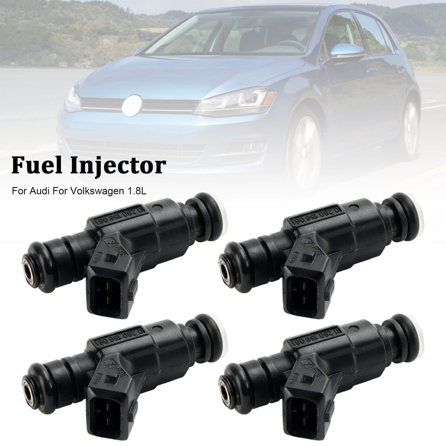 ya 1 8.5.1 4PCS Fuel Injector 0280156061 for Audi for VW 1.8L 852-12184