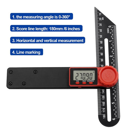 ya 14 For Woodworking Goniometer Angle Finder Electronic Level T Bevel Gauge