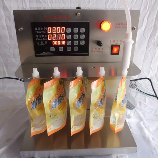 High stainless steel temperature stand-up pouches soy milk filling machine 220V