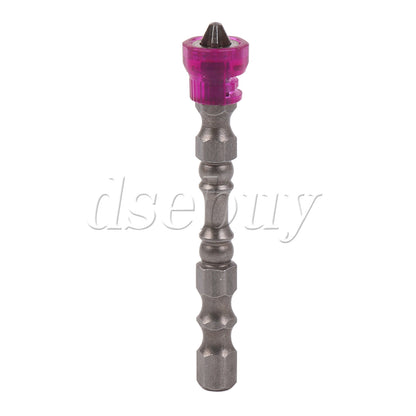 ya 26 30pcs Magnetic Collar Design Chrome Steel Screwdriver Bits 1/4 Hex Shank
