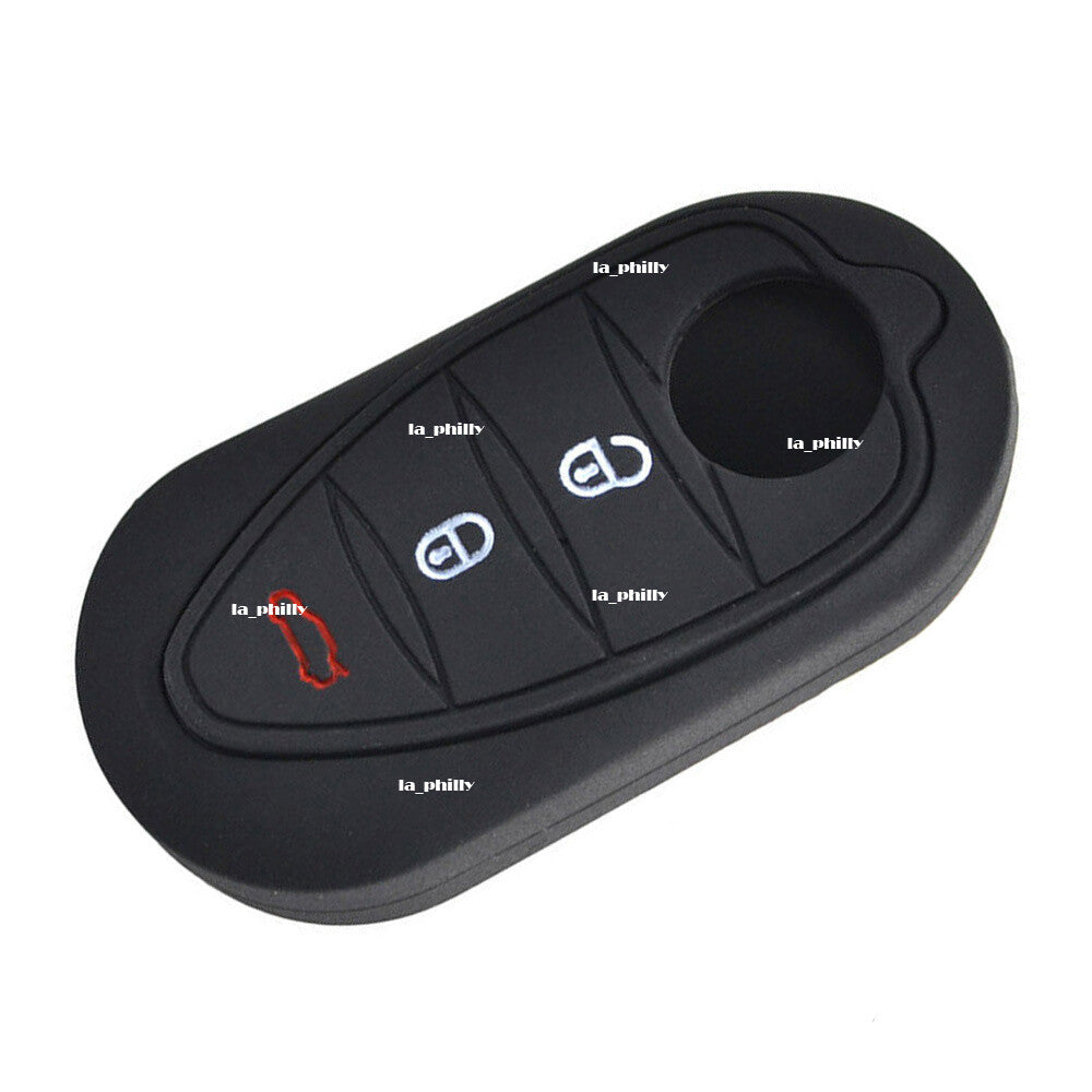 ya 10 5.28 Silicone Key Holder for Alfa Romeo 4C 2008-16 Brera GTA 159 Giulietta Mito Black