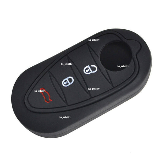 ya 10 5.28 Silicone Key Holder for Alfa Romeo 4C 2008-16 Brera GTA 159 Giulietta Mito Black