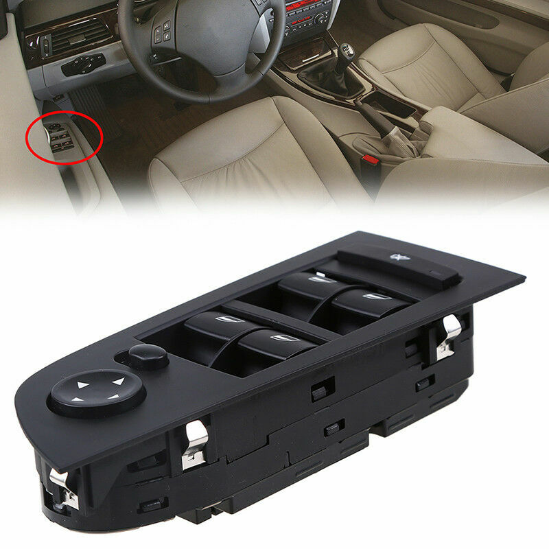 ya 1 8.5.2 Front LH Master Power Window Switch For E90 E91 318i 320i 325i 335i 3