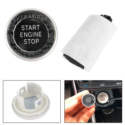 ya 1 8.12 baidi Silver Engine Button Knob Switch Decor Cover for Jaguar XF XE F-Pace16-19