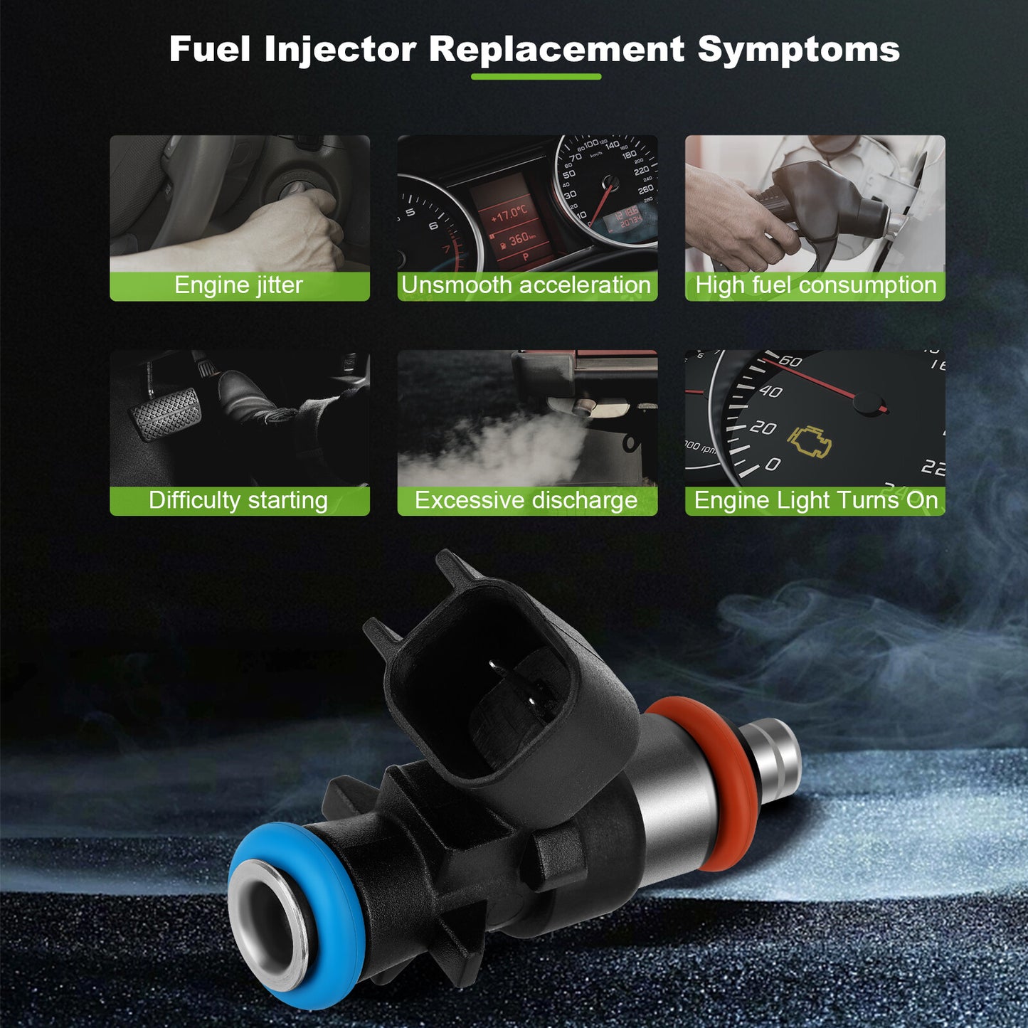 ya 1 8.5.3 Fuel Injectors for Jeep Grand Cherokee 2011-2015 2018 2019 3.6L for Ram 1500 2013-19