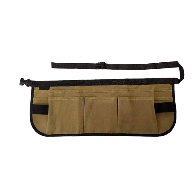 ya 26 Canvas Gardening Tool Waist Bag Apron with 12 Storage Pockets