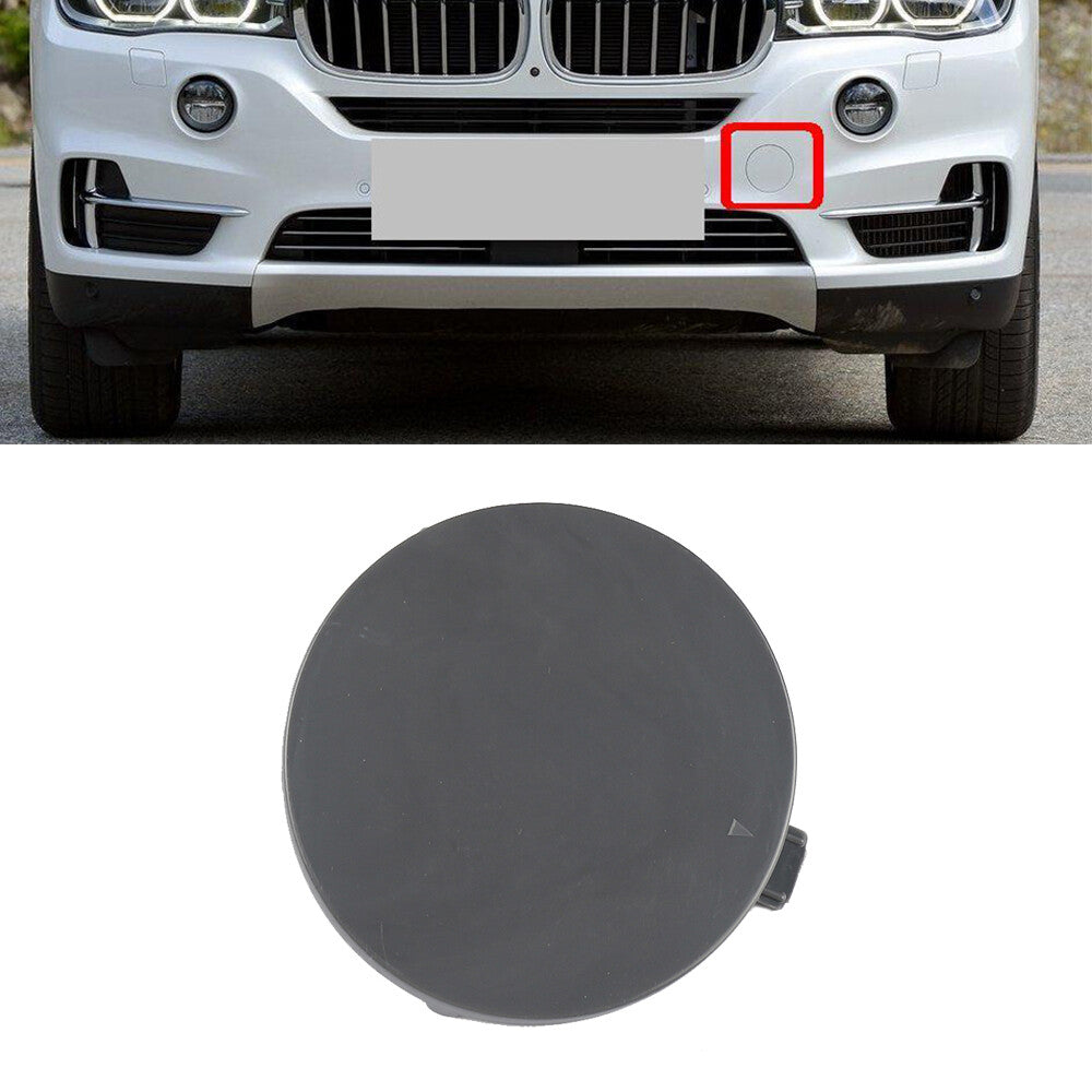 ya 27 6.18 Fit for BMW for X5 F15 2014-17 Front Bumper Tow Hook Eye Cover Cap Insert Unpainted