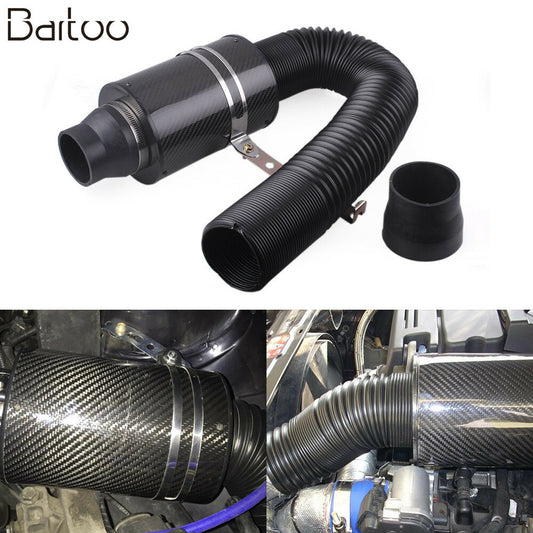 ya 1 7.2 Auto Air Filter Box Cold Feed Induction Air Intake System Kit Carbon Fiber