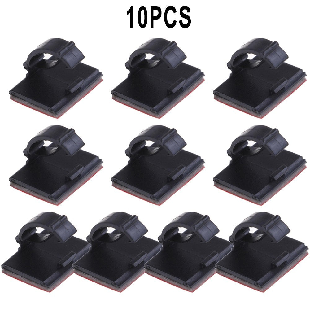 ya 5 8.7 10Pcs Self-Adhesive Wire Cable Clamp Clip Holder For Car Organizer