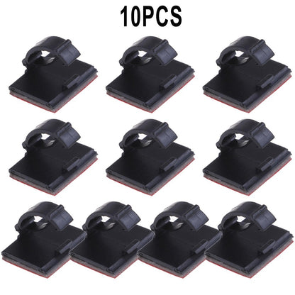 ya 5 8.7 10Pcs Self-Adhesive Wire Cable Clamp Clip Holder For Car Organizer