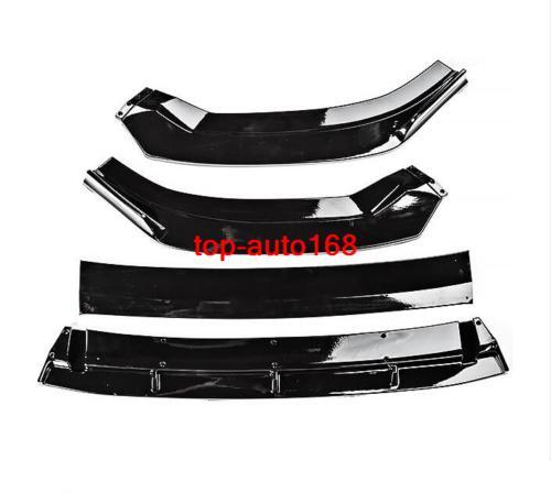 ya 4 6.17 Gloss black Surface Front Bumper Lip Body Kit Spoiler 4pcs for Audi A3 2017-2020