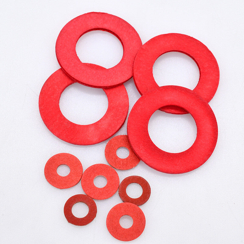 M2.5 M3 M4 M5 M8 Red Fibre Flat Washers Bs6091 Various Sizes And Pack Sizes