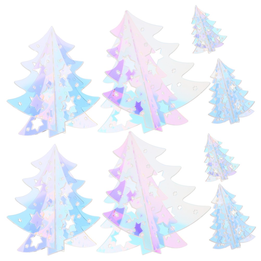 ya 25 8 Pcs Acrylic Holiday Tree Decoration Table Centerpieces